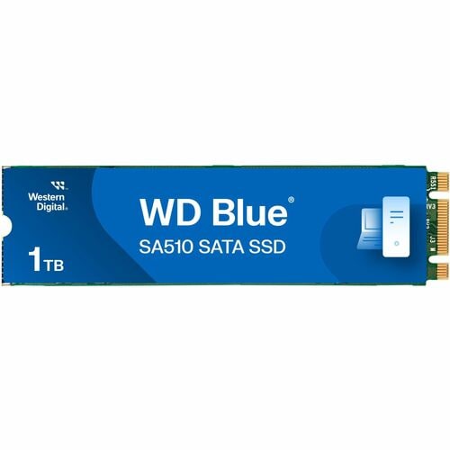 WD Blue Solid State-Laufwerk - M.2 2280 Intern - 1 TB - SATA (SATA/600) - Desktop-PC Unterstütztes Gerät - 400 TB TBW - 56