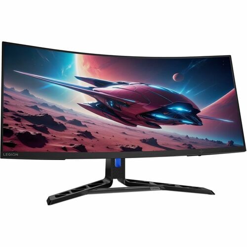Lenovo Legion R34w-30 34" Class UW-QHD Curved Screen Gaming LED Monitor - 21:9 - Raven Black - 86.4 cm (34") Viewable - Ve