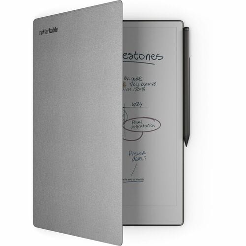 Remarkable Carrying Case (Folio) Remarkable Tablet - Gray - Polymer Weave Body