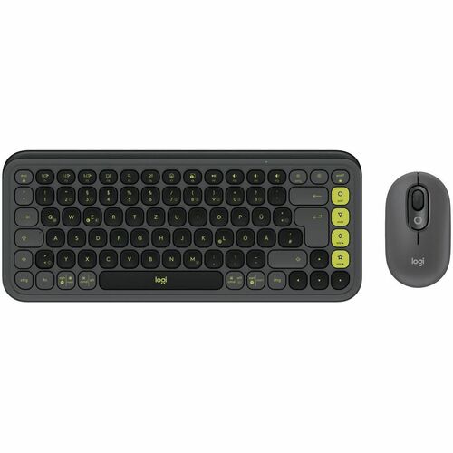 Clavier et souris Logitech POP Icon Combo - QWERTZ - Allemand - USB Sans fil Bluetooth Clavier - Couleur du clavier/pavé t