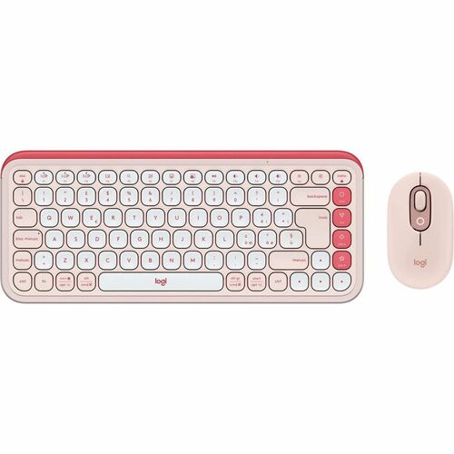 Clavier et souris Logitech POP Icon Combo - QWERTY - Italien - Sans fil Bluetooth Clavier - Couleur du clavier/pavé tactil