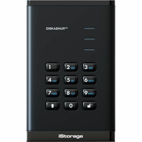 Disque dur Portable iStorage diskAshur3 - 2.5" Externe - 2 To - Noir - Conforme aux normes TAA - Imprimante, Scanner, Camé