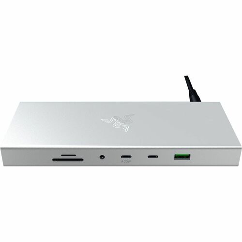 Station d'accueil Razer USB Type C - Lecteur de carte mémoire - SD, microSD - Mercure, Aluminium - 2 Écrans supportées - 4