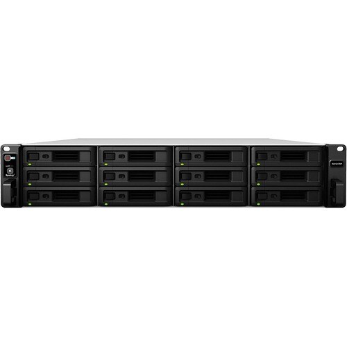 Synology RX1217RP 驱动器机箱 - 无限带宽 主机接口 可机架安装 - 12 x 支持硬盘 - 12 x 支持SSD - 12 x 总跨数 - 12 x 2.5寸/3.5寸架槽