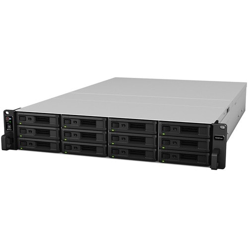 Synology RackStation RS3621XS+ 12 x 总跨数 SAN/NAS 存储系统 Xeon D-1541 八核（8 核） 2.10 GHz - 8 GB RAM - DDR4 SDRAM - 2U 可机架安装 - 0 x