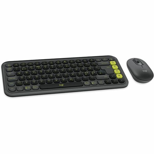 Logitech POP Icon Combo Keyboard & Mouse - Danish, Norwegian, Swedish, Finnish - USB Wireless Bluetooth Keyboard - Keyboar