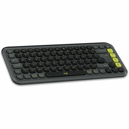 Logitech POP Icon Keys Keyboard - Wireless Connectivity - English (US) - QWERTY Layout - Graphite - Bluetooth - Easy-Switc