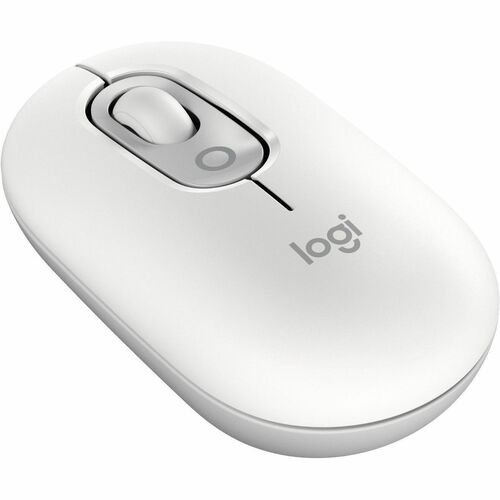 Logitech POP Mouse Mouse - Bluetooth - Optical - 4 Button(s) - Off White - Wireless - 10 m - 4000 dpi - Scroll Wheel - 1 x