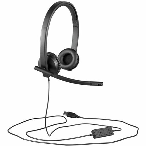 Logitech H570E Kabel Kopfbügel Stereo Headset - Schwarz - Microsoft-Teams-Zertifizierung - Binaural - Ohraufliegend - 20 H