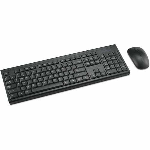 Kensington KM150 EQ Wireless Desktop Set - USB Type A Membrane Wireless RF 2.40 GHz Keyboard - USB Type A Wireless RF Mous