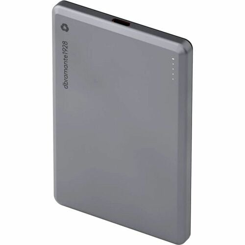 dbramante1928 ApS Recharge Power Bank - Grey - For Smartphone - 5000 mAh - 20 W - 3 A, 2.22 A, 1.67 A - 5 V DC, 9 V DC, 12
