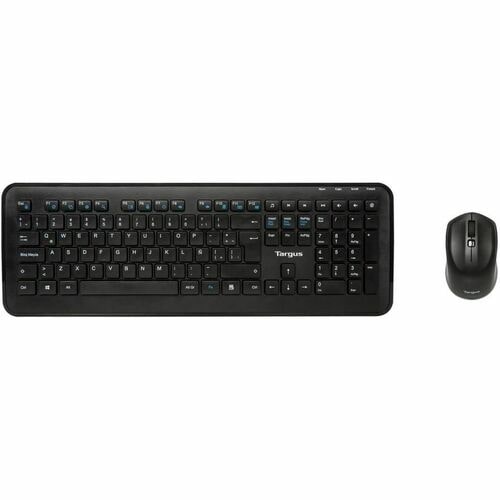 Targus AKM610ES Keyboard & Mouse - QWERTY - Spanish - USB Wireless RF 2.40 GHz Keyboard - Keyboard/Keypad Color: Black - U