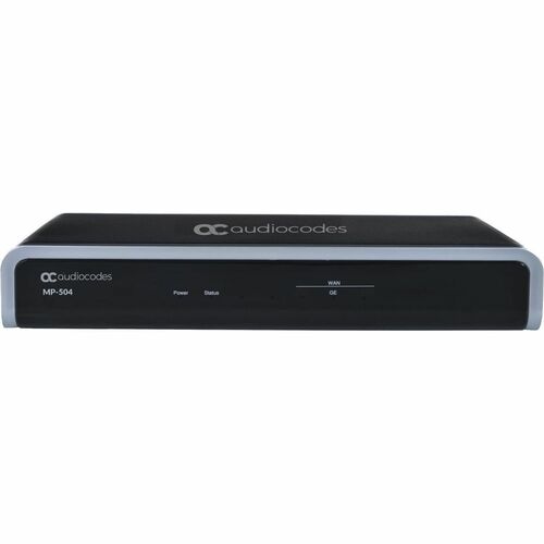 AudioCodes MediaPack MP-504 VoIP Gateway - 2 x RJ-45 - 4 x FXS - Ethernet, Fast Ethernet, Gigabit Ethernet - Table Top