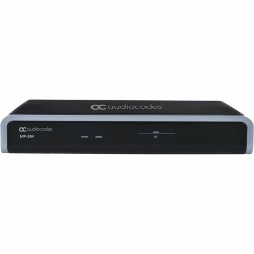 AudioCodes MediaPack MP-504 VoIP Gateway - 2 x RJ-45 - 2 x FXS - Ethernet, Fast Ethernet, Gigabit Ethernet - Table Top