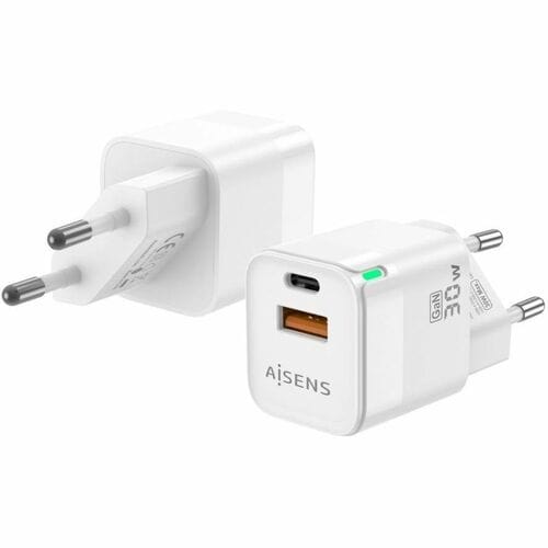 CHARGER GAN 30W USB-C PD3.0 QC4.0 USB-A QC3.0 WHITE