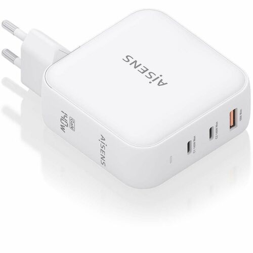 CHARGER GAN 140W 2XUSB-C PD3.1 QC4.0 1XUSB-A QC3.0 WHITE