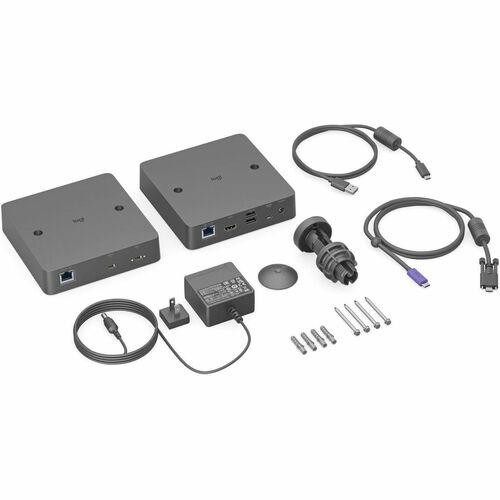 Logitech Transmissor/receptor do extensor de vídeo - 2 x Rede (RJ-45) - 5 x USB - 1 x Saída HDMI - Câmara, Sala de confere