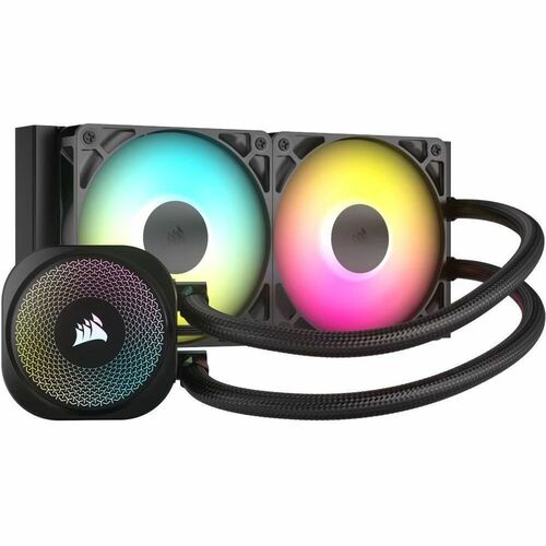 Corsair NAUTILUS 240 RS ARGB Liquid CPU Cooler - 2 x Fan(s) - 72.80 CFM Maximum Airflow - 2100 rpm - Liquid Cooler Cooler 