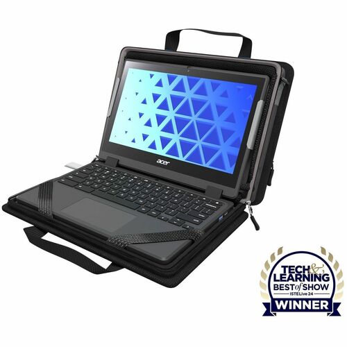 MAXCases Work-In Carrying Case for 27.9 cm (11") to 35.6 cm (14") Chromebook - Black - Scratch Resistant, Slip Resistant -