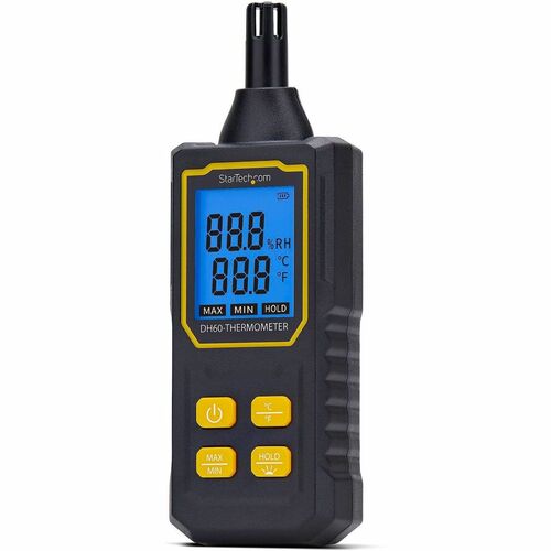 StarTech.com Handheld Digital Temperature/Humidity Meter, Hygrometer W/Large LCD, Thermometer For Server Rooms/Offices, Ac