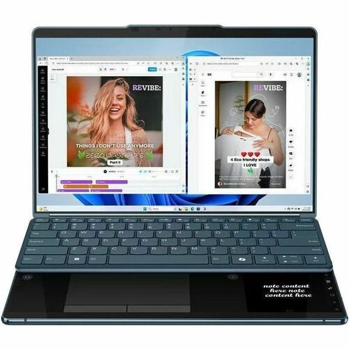 Computadora portátil 2 en 1 Convertible - Lenovo Yoga Book 9 13IMU9 83FF001PLM 33.8cm (13.3") Pantalla Táctil - 2.8K - Int