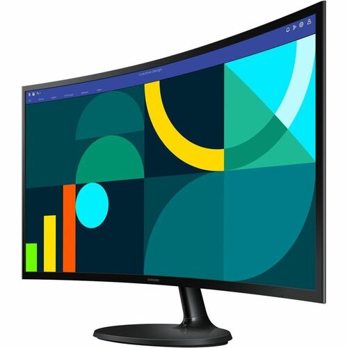Monitor LED Samsung Essential S3 S27D360GAL 27" (68.6cm) Class Full HD Pantalla curva - 16:9 - Negro - 27" (68.6cm) Viewab