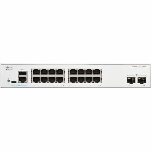 Catalyst 1200 8-port GE Ext PS 2x1G Combo