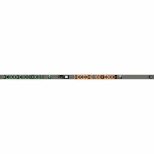 Vertiv Geist MGU5MGB1-24PH63-3PS6B2A10-S PDU - Switched - 1P+N+E (IP44) - 18 x U-Lock IEC 60320 C13, 6 x U-Lock IEC 60320 
