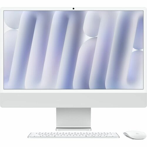 Apple iMac MWUU3LL/A All-in-One Computer - Apple M4 - 16 GB - 256 GB SSD - 24" 4.5K - Desktop - Silver - Apple M4 Chip - 4