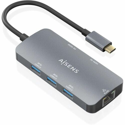 USB-C DOCK 6 EN1 USB-C A 1XHDMI1XRJ45 3XUSB-A 1XUSB-C PD