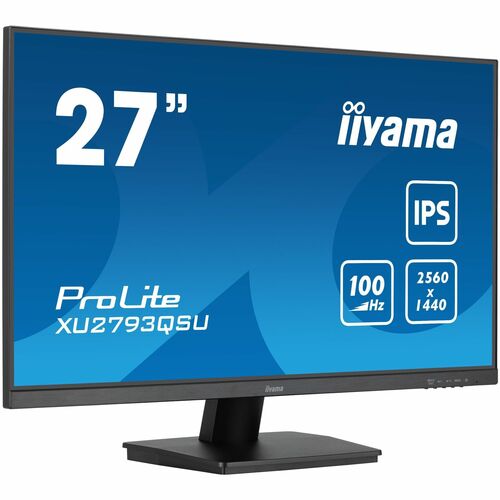 iiyama ProLite XU2793QSU-B7 27 Zoll Class WQHD LED-Monitor - 16:9 Format - Mattschwarz - 68,6 cm (27 Zoll) Viewable - IPS-