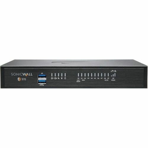 SonicWall TZ570 Network Security/Firewall Appliance - Intrusion Prevention - 8 Port - 10/100/1000Base-T - 5 Gigabit Ethern