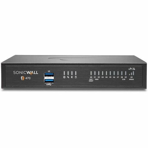 SonicWall TZ470 Network Security/Firewall Appliance - Intrusion Prevention - 8 Port - 1000Base-T - 2.5 Gigabit Ethernet - 