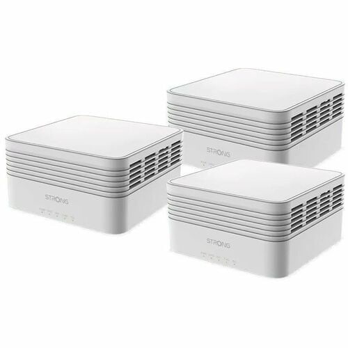 Strong Wi-Fi Mesh up to 3000 Mbps - WiFi 6 - 3 porte Gigabit LAN - Pulsante WPS - ATRIA Mesh app - EasyMesh™