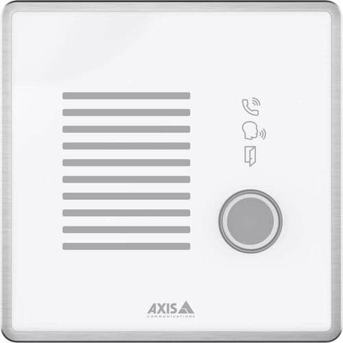 AXIS I7020 Network Intercom - Cable - Recessed Mount, Wall Mount for Indoor - Stainless Steel, Zinc - Gray