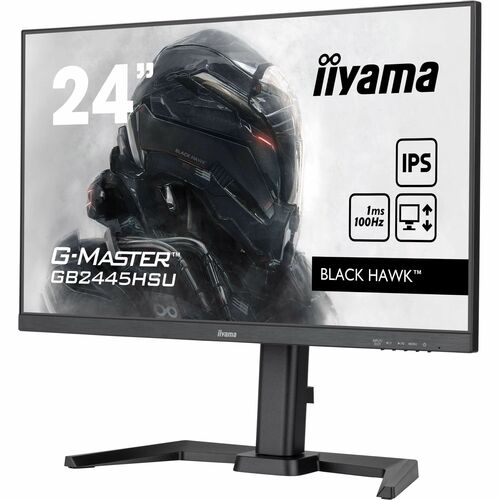 iiyama G-MASTER Black Hawk GB2445HSU-B2 24" Class Full HD LED Monitor - 16:9 - Matte Black - 60.5 cm (23.8") Viewable - In