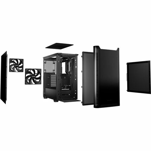 be quiet! Pure Base 501 Pure Base 501 Computergehäuse - ATX, Micro ATX, Mini ATX Motherboard Supported - Midi-Tower - Stah