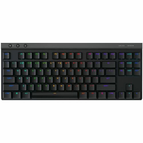 Logitech G G515 LIGHTSPEED TKL 游戏键盘 - 有线/无线 连接 - A 型 USB 接口 - RGB LED - 黑 - 蓝牙 - 87 Key(s) - Windows 10, Mac OS X 12.0 Mon