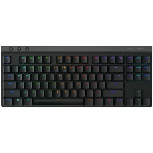 Logitech G G515 LIGHTSPEED TKL 游戏键盘 - 有线/无线 连接 - A 型 USB 接口 - RGB LED - 黑 - 蓝牙 - 87 Key(s) - Windows 10, Mac OS X 12.0 Mon