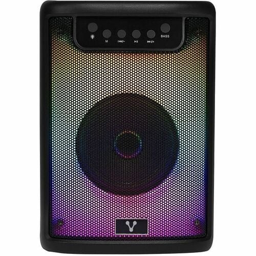 Vorago KSP-205 Pórtatil Bluetooth Sistema de Altavoces - 10W RMS - Negro - 20Hz a 100Hz - Batería Recargable - USB - 1