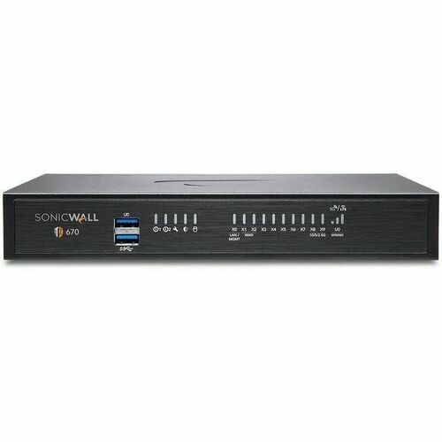 SonicWall TZ670 Network Security/Firewall Appliance - 3 Year Promotional Tradeup with EPSS and CSE - Intrusion Prevention 