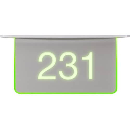 Crestron SSC-100-EL Hinweisschild - 71,6 mm Breite x 168,4 mm Höhe x 282,2 mm Tiefe - Zweiseitig - Acryl, Metall, Plastik