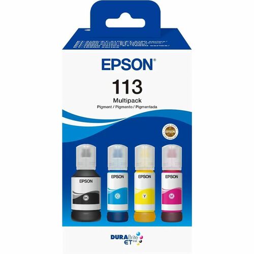 Epson EcoTank Refill Ink Bottle - Black, Magenta, Cyan, Yellow - Inkjet - 7500 Pages Black, 6000 Pages - High Yield - 4 Pack