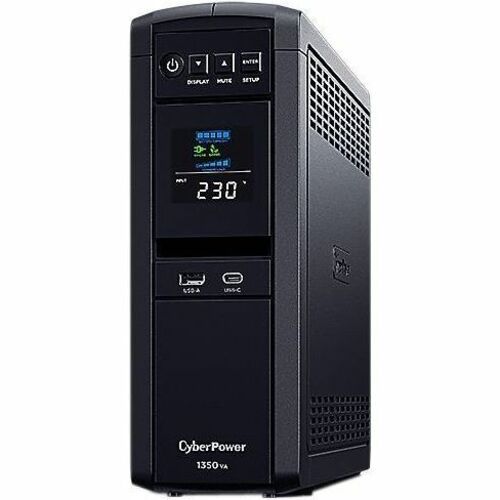 CyberPower CP1350EPFCLCD Line-interactive UPS - 1.35 kVA/810 W - Tower - AVR - 8 Hour Recharge - 2.10 Minute Stand-by - 23