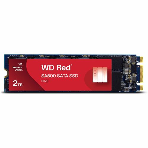 WD Red Solid State-Laufwerk - M.2 2280 Intern - 2 TB - SATA (SATA/600) - NAS Unterstütztes Gerät - 1300 TB TBW - 560 MB/s 