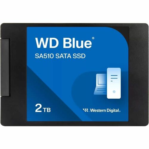 WD Blue Solid State-Laufwerk - 2,5" Intern - 2 TB - SATA - Desktop-PC, Notebook Unterstütztes Gerät - 500 TB TBW