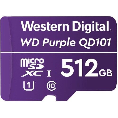 WD Purple 512 GB Class 10/UHS-I (U1) microSDXC