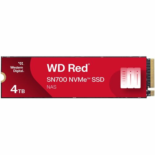 WD Red S700 WDS400T1R0C 4 TB Solid State Drive - M.2 2280 Internal - PCI Express NVMe (PCI Express NVMe 3.0 x4) - Storage 