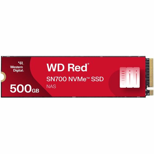 SSD WD Red S700 WDS500G1R0C - M.2 2280 Interne - 500 Go - PCI Express NVMe (PCI Express NVMe 3.0 x4) - Système de rangemen