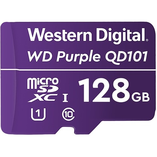 Carte microSDXC WD Purple - 128 Go - Classe 10/UHS-I (U1)